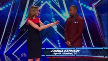 Joanna Kennedy (with Nick Cannon) - Americas Got Talent - July 7, 2015