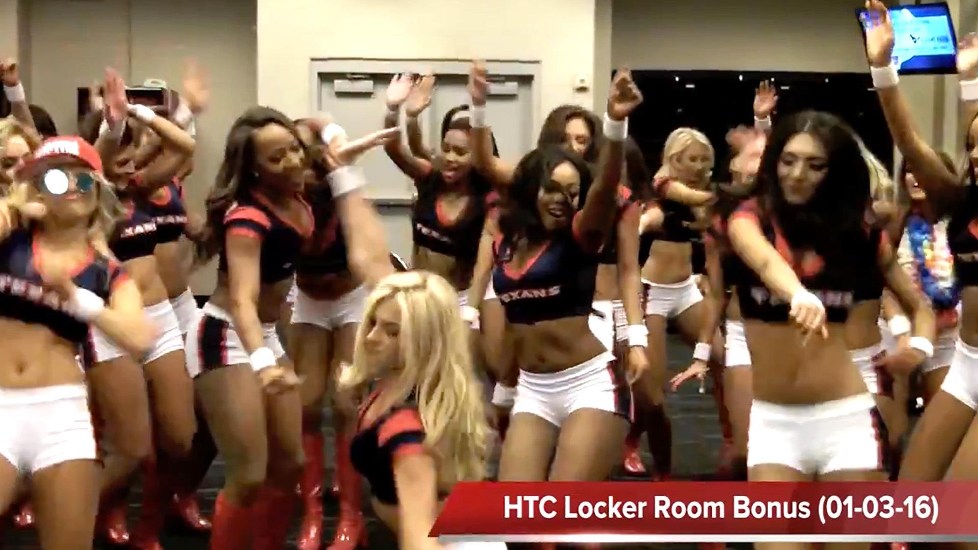 Texans Cheerleaders Sexy Locker Room Celebration
