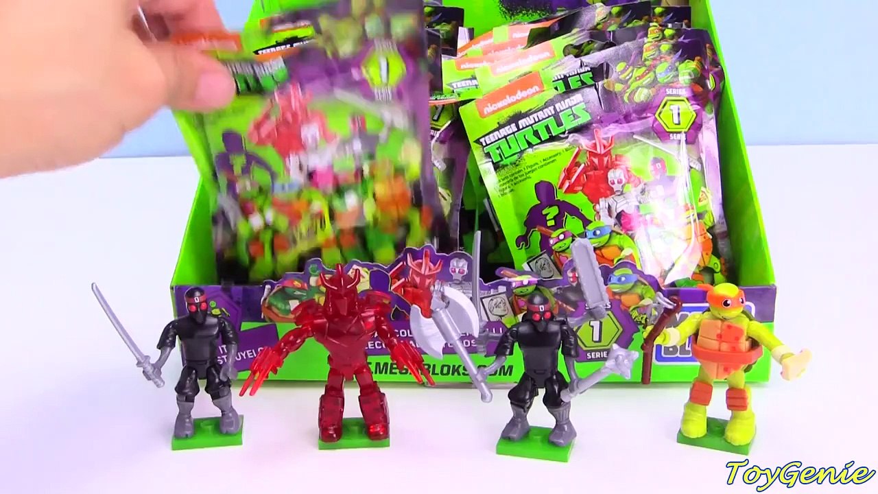 Teenage Mutant Ninja Turtles Mega Bloks Blind Bags Series 1 Full Set Buildable