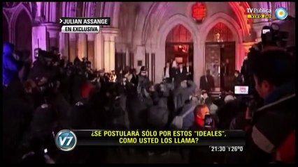 Julian Assange. Entrevista Visión 7. Parte 2 de 5