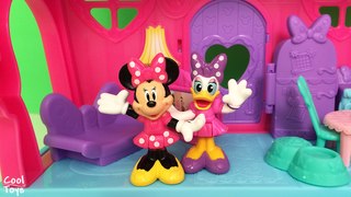 Minnie Polka Dot Pajama Party. Minnie Mouse and Daisy Duck House Disney. CoolToys.