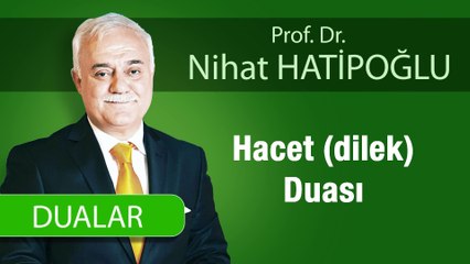 Hacet (dilek)  Duası