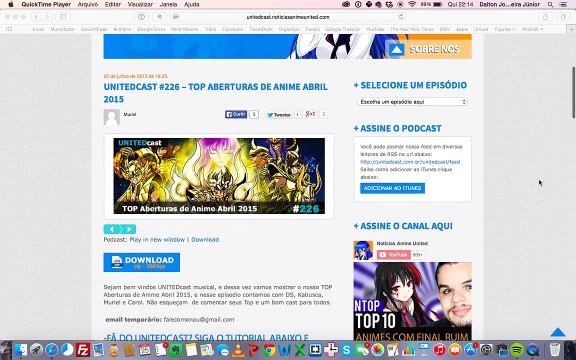 TOP 10 Aberturas de Anime ABRIL 2015