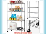 Beyondfashion New 4-Tier Steel Chrome Shelf Kitchen Bathroon Stand Holder Organiser Storage