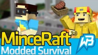MinceRaft: I MADE A FRIEND!?? [Minecraft Modded Survival] #9