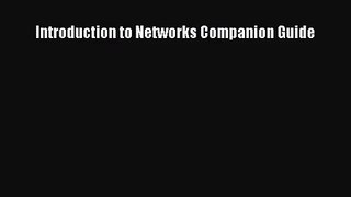 [PDF Download] Introduction to Networks Companion Guide [Read] Full Ebook