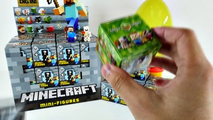 19 JUMBO MINECRAFT Stone Series 2 Mini-Figures Complete Set Giant Surprise Egg DCTC