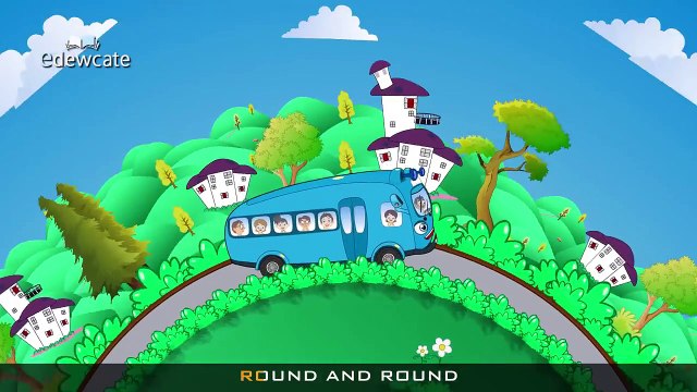 The Wheels On The Bus Go Round and Round | High Quality English Rhymes Series
