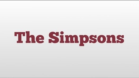The Simpsons meaning and pronunciation - video dailymotion
