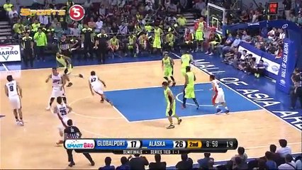 GLOBALPORT VS ALASKA - Q2   Philippine Cup 2015-2016 - Semis Game 3