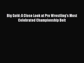 Big Gold: A Close Look at Pro Wrestling's Most Celebrated Championship Belt [Read] Full Ebook