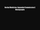 PDF Download Herbal Medicine: Expanded Commission E Monographs PDF Online