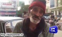 An educated homeless  man who speak  English as fluent as a native English speaker