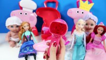 Peppa Pig Hairs Case Frozen Hair Style Set Baby Dolls Hairstyle La Peluquería de Peppa Pig