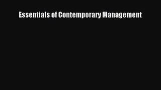 [PDF Download] Essentials of Contemporary Management [Read] Online