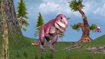 Giant Dinosaurs Fighting And Singing Finger Family Nursery Rhymes for Children And Kids