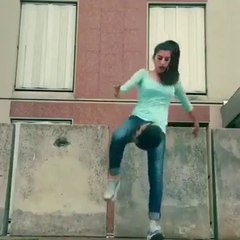 Whatsapp trending videos girl trick with football
