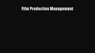 Download Film Production Management PDF Online