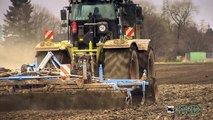 Claas Xerion 5000   Fendt 824 bei der Gülleeinarbeitung slurry spreading   cultivator