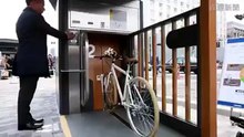 Bike parking system technology in Japan