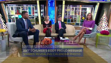 Amy Schumer Goes Semi-Nude for Calendar Shoot