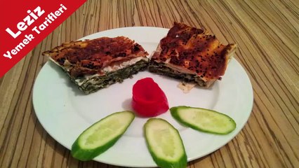 Ispanaklı Tepsi Böreği Nasıl Yapılır ( How to cook spinachy pastry )