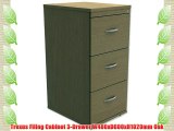 Trexus Filing Cabinet 3-Drawer W480xD600xH1020mm Oak