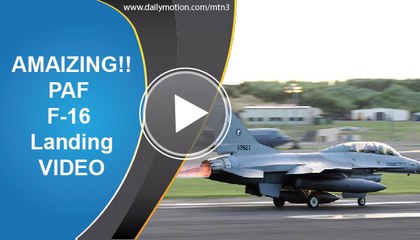 PAF F-16 Landing