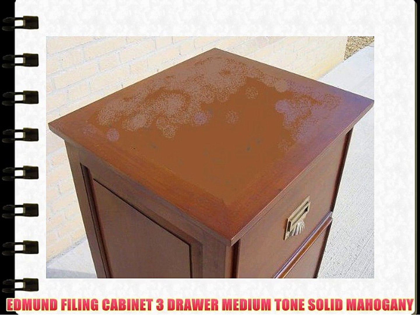 Edmund Filing Cabinet 3 Drawer Medium Tone Solid Mahogany Video Dailymotion