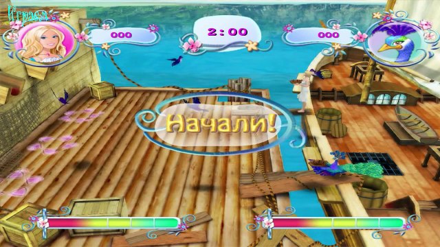 Барби в роли Принцессы острова Прохождение 2015 Игры для девушек, девочеки на русском языке Серия 3