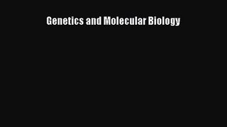 PDF Download Genetics and Molecular Biology PDF Online