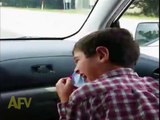 Dad has a really huge fear of vomit. Hilarious moment