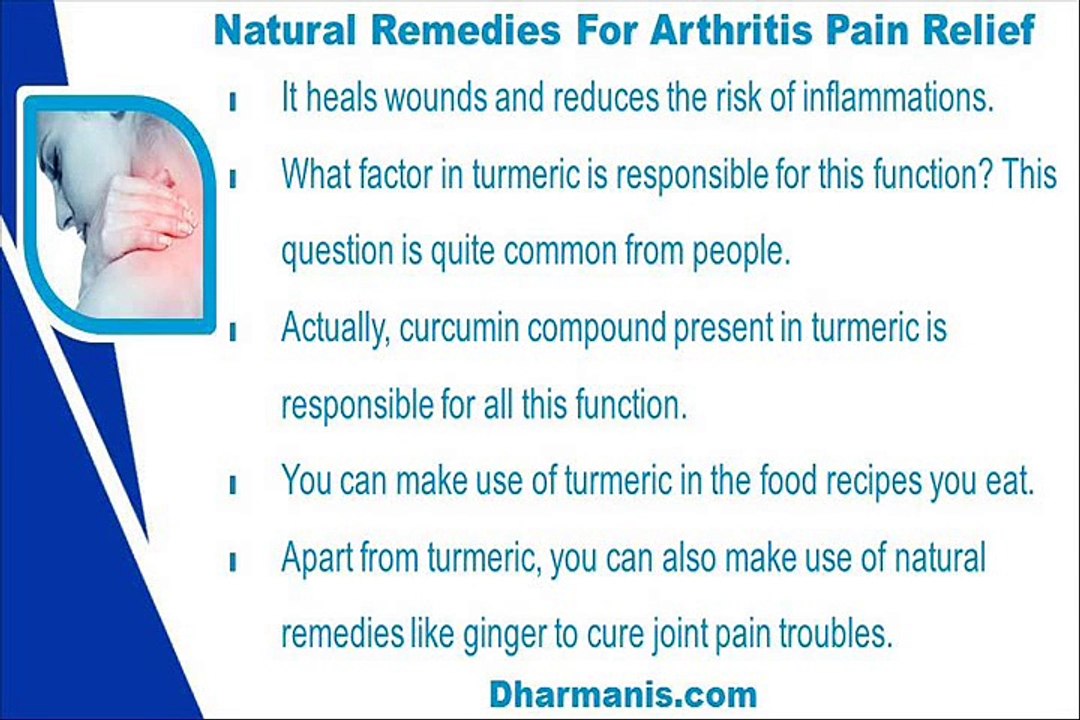 Natural Diet And Remedies For Arthritis Pain Relief