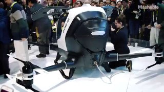 Take a ride in the Ehang 184 autonomous helicopter drone