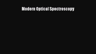 PDF Download Modern Optical Spectroscopy PDF Full Ebook