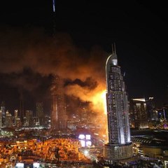 Fire at The Address Downtown Of Dubai 2016