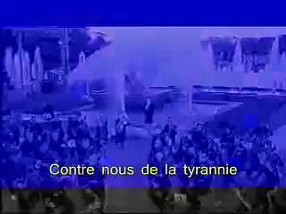 Mireille Mathieu singing La Marseillaise (with lyrics)