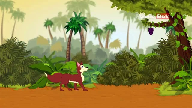 Fox And The Grapes - Aesops Fables In Hindi - Animated/Cartoon Tales For Kids
