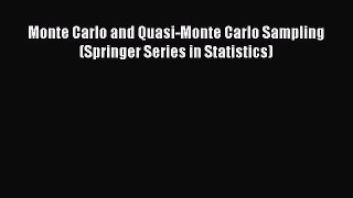PDF Download Monte Carlo and Quasi-Monte Carlo Sampling (Springer Series in Statistics) PDF