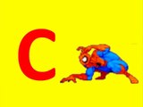 alfabeto italiano per bambini - impara lalfabeto con spiderman - abcdefghilmnopqrstuvz - 2016