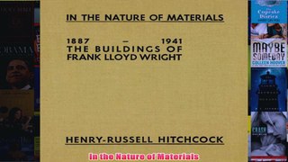 In the Nature of Materials