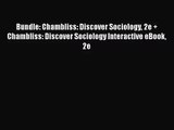 Read Bundle: Chambliss: Discover Sociology 2e   Chambliss: Discover Sociology Interactive eBook