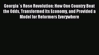 Read Georgia´s Rose Revolution: How One Country Beat the Odds Transformed Its Economy and Provided