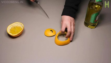 Make A Lamp From An Orange In 1 Minute Full HD Umaza