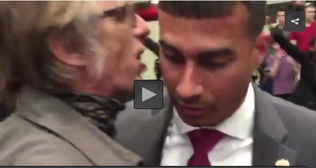 Briga entre fotógrafo e agente secreto em comício nos Estados Unidos