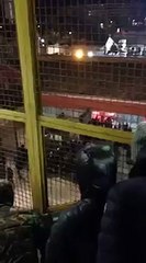 NAPOLI inter 19/01/2016 ULTRAS PARTENOPEI CERCANO LO SCONTRO CON GLI ULTRAS RIVALI (COPPA