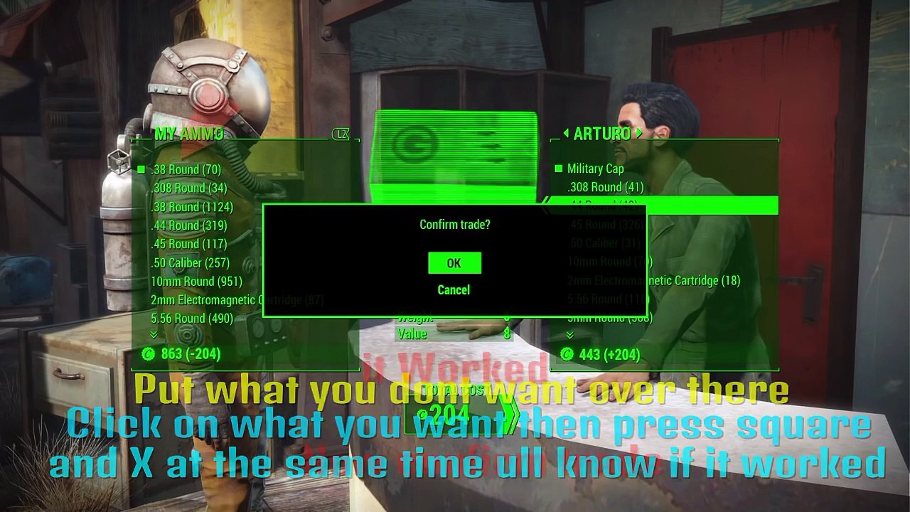 *STILL WORKING* Fallout 4 Vendor glitch after patch 1.02