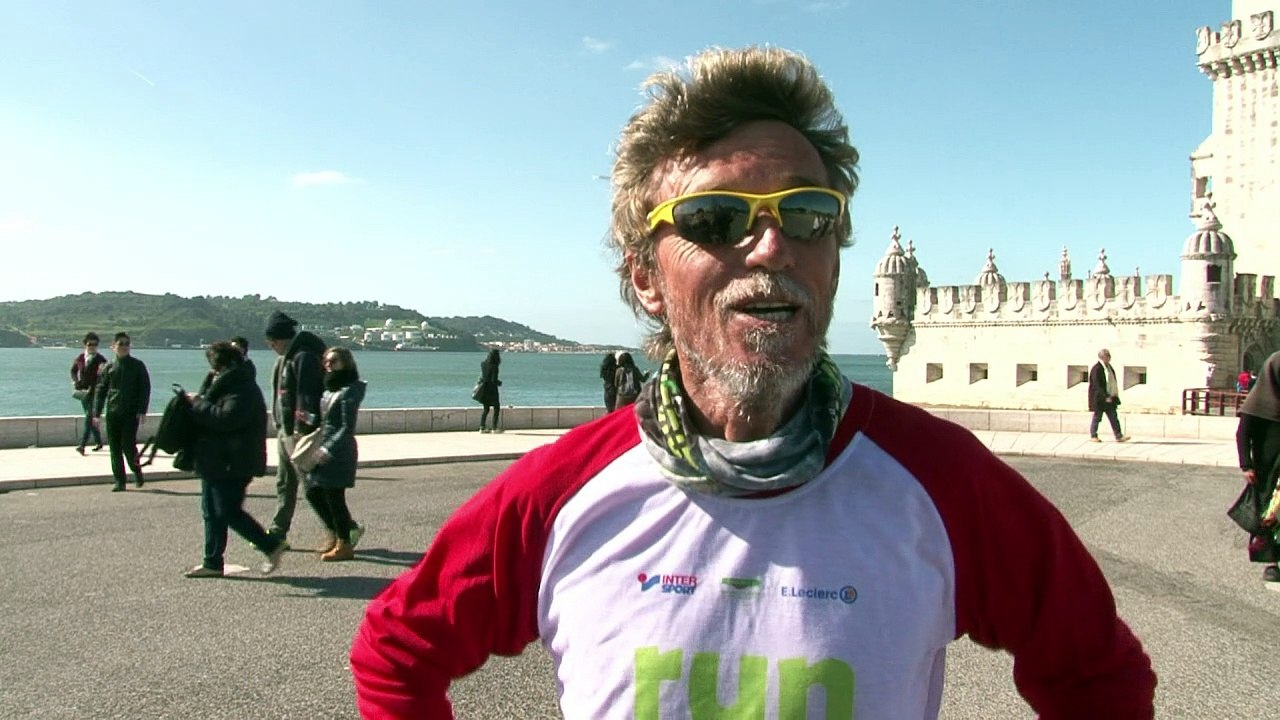 L'ultra-fondeur Serge Girard boucle sa 1ère étape à Lisbonne