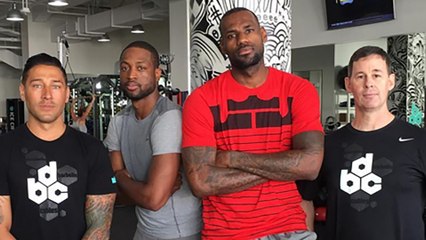 LeBron James & Dwyane Wade Training Together in Miami