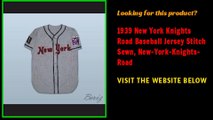 1939 New York Knights Road Baseball Customize Jersey